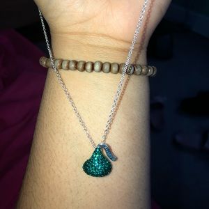 Studded Hershey kisses necklace